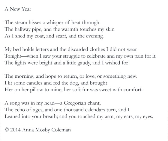 A New Year's Poem by Anna Mosby Coleman
